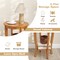Costway 1/2 PCS 2-Tier End Table 18" Round Compact Sofa Side Nightstand with Storage Shelf White/Light Brown/Brown